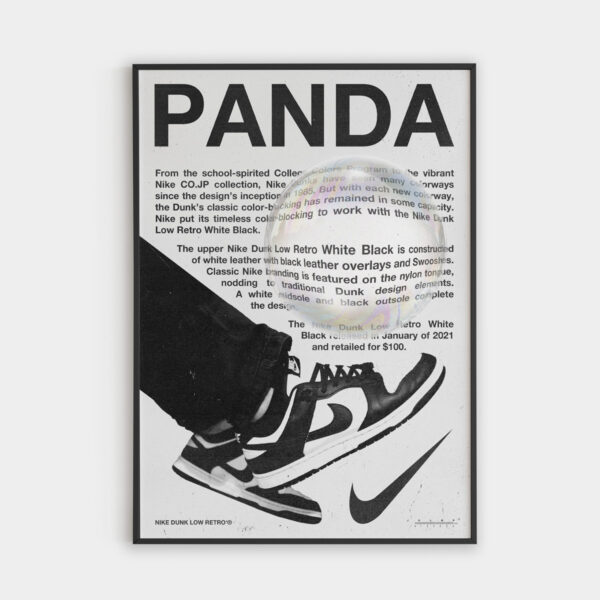 posterando-poster-black-and-white-nike-dunk-low-white-panda